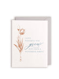 Grow Into Such Wonderful Parent Letterpress Card