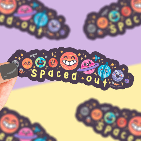 Spaced Out Vinyl Sticker