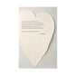 Cummings Quote Heart Handmade Paper Letterpress Card