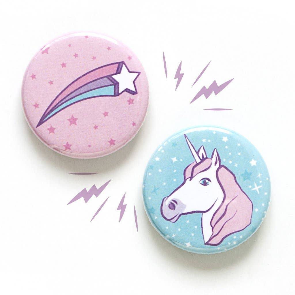 Shooting Star & Unicorn Magnet Set