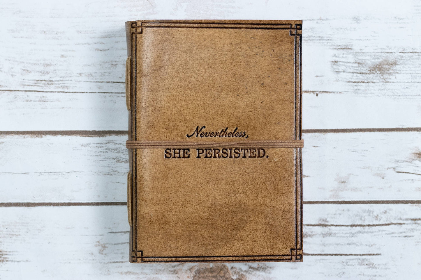 She Persisted - Handmade Leather Journal