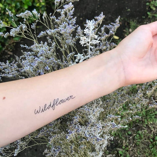 Wildflower Temporary Tattoo