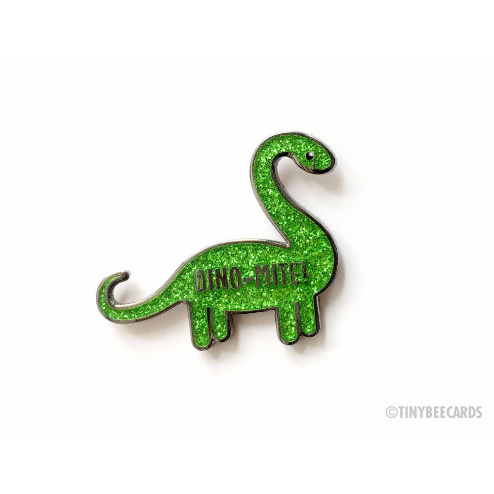 Dino-mite Dinosaur Hard Enamel Pin