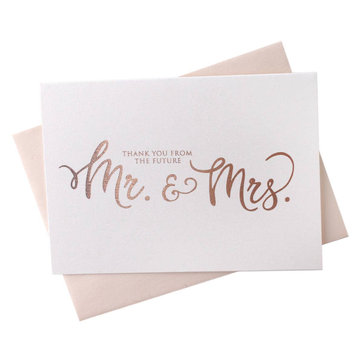Foil Thank You From the Future Mr. & Mrs. Cards