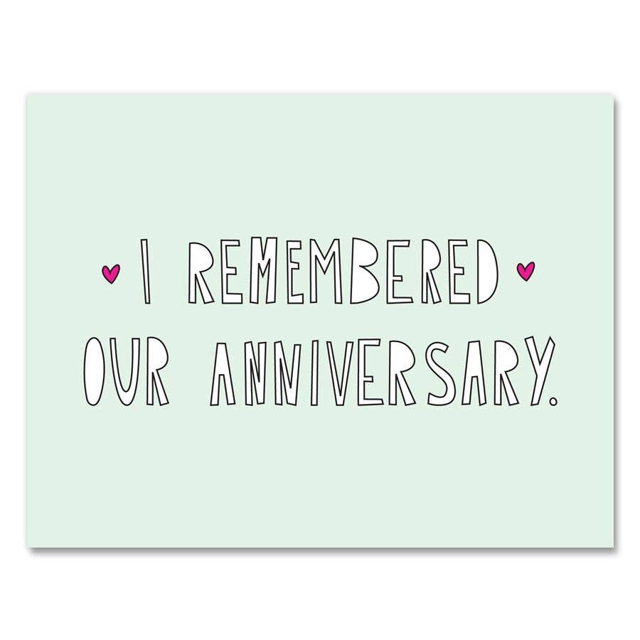 Anniversary Remembered Card