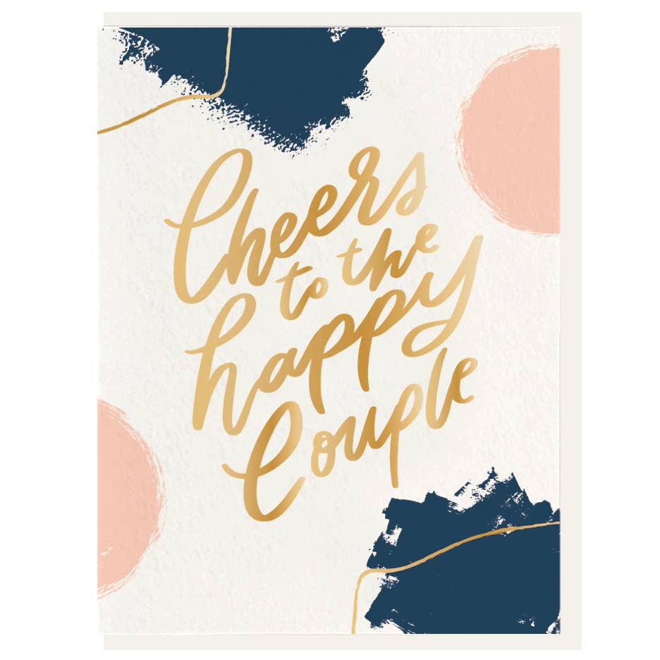Cheers Letterpress Conratulations Card