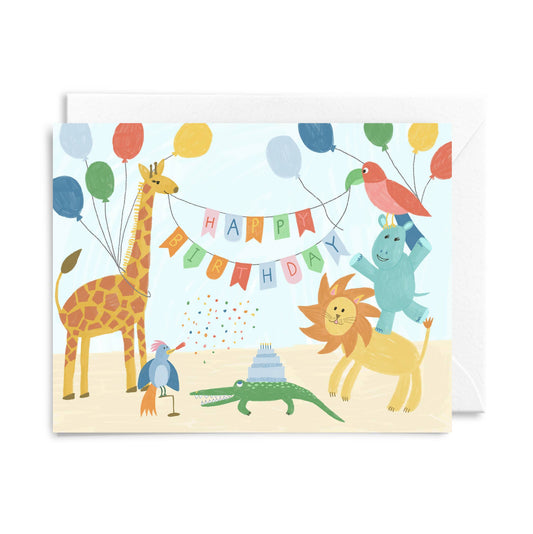Animal Birthday Greeting Card