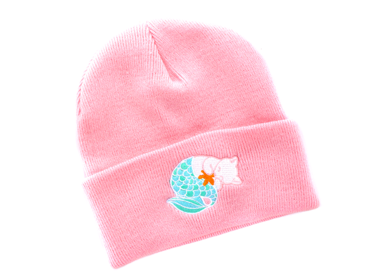 Pink Purrmaid Beanie