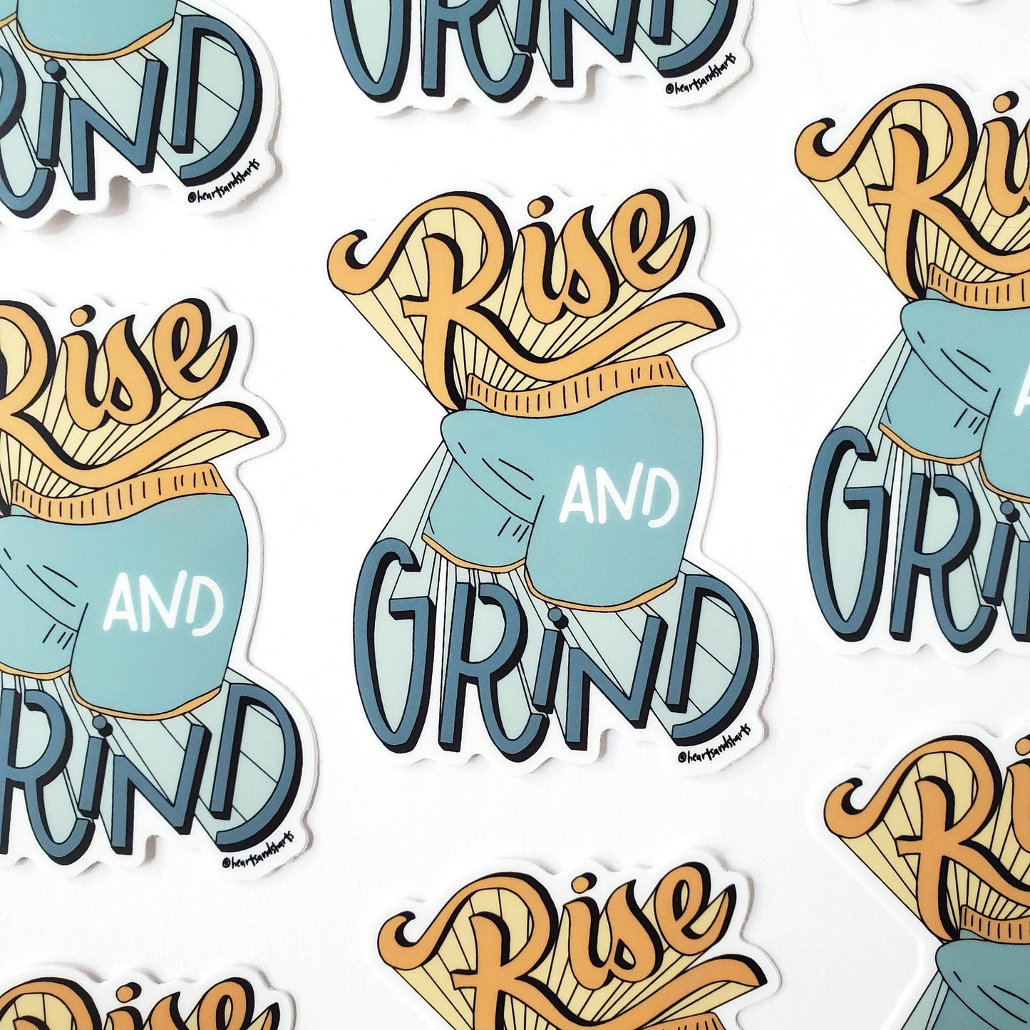 RISE AND GRIND STICKER