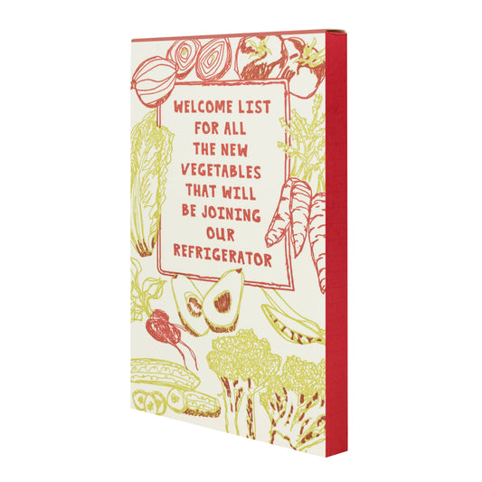 Vegetable Letterpress Note Pad