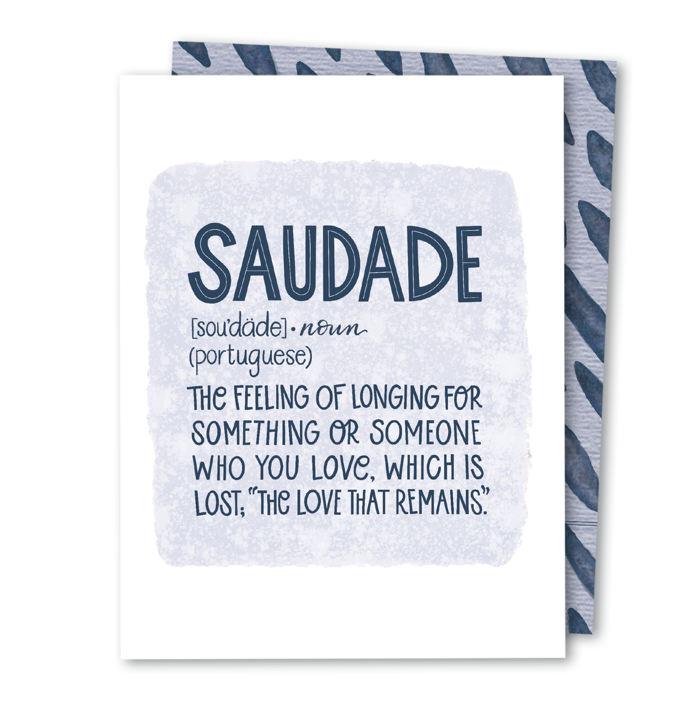 Saudade Sympathy Card