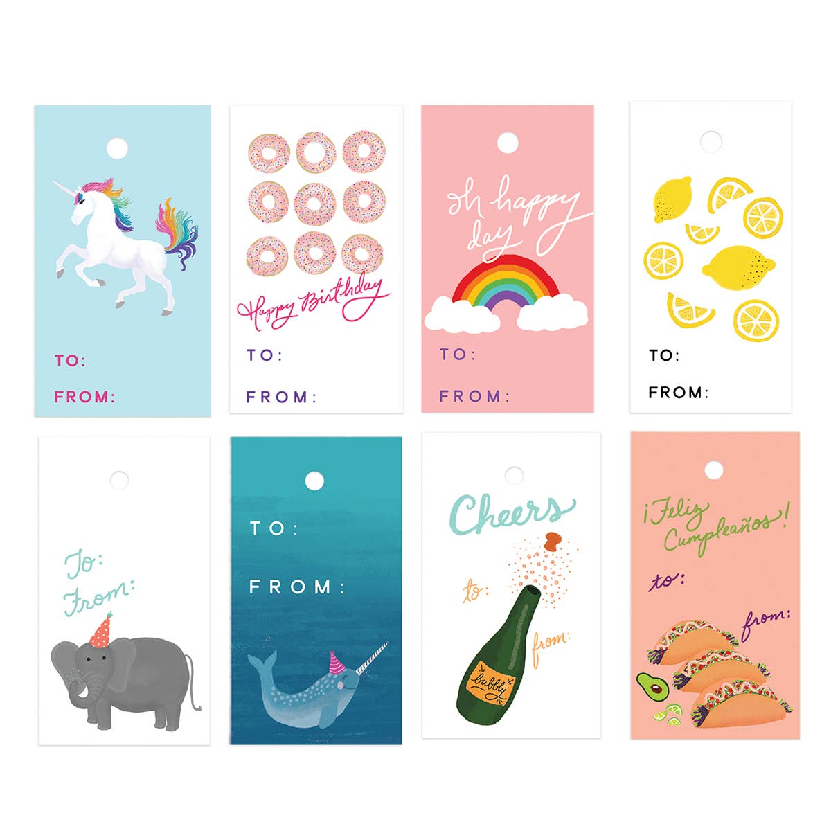 Assorted Gift Tags | Mixed Set of 10