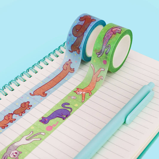 Long Pets Washi Tape Set