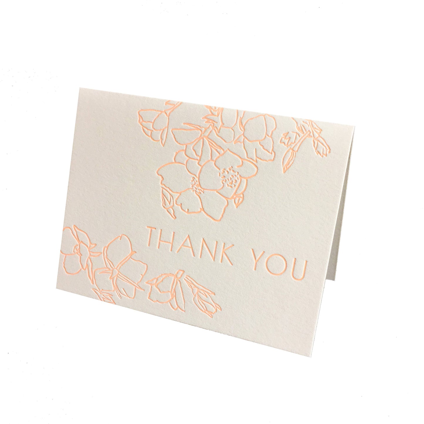 Scattered Roses Thank You Greeting Card