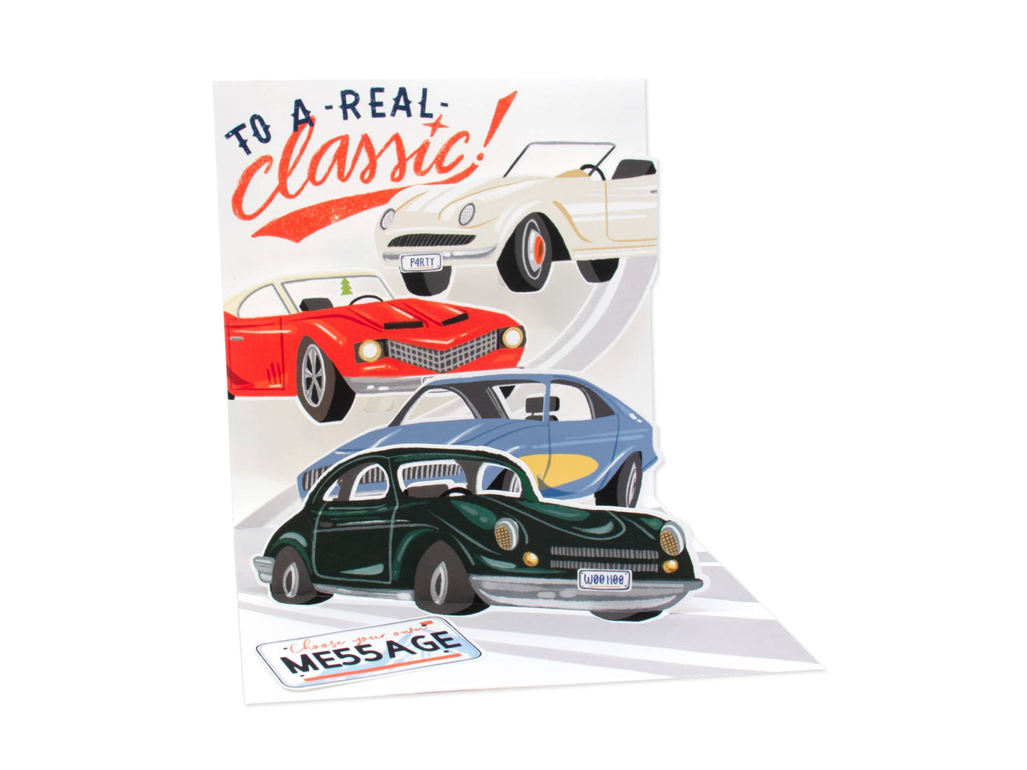 Muscle Cars Pop-up Card