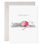 Yoga Santa "Shavasanta" Christmas Card