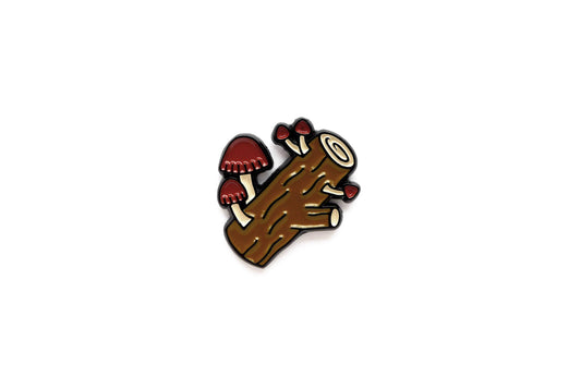 Mushroom Log Pin