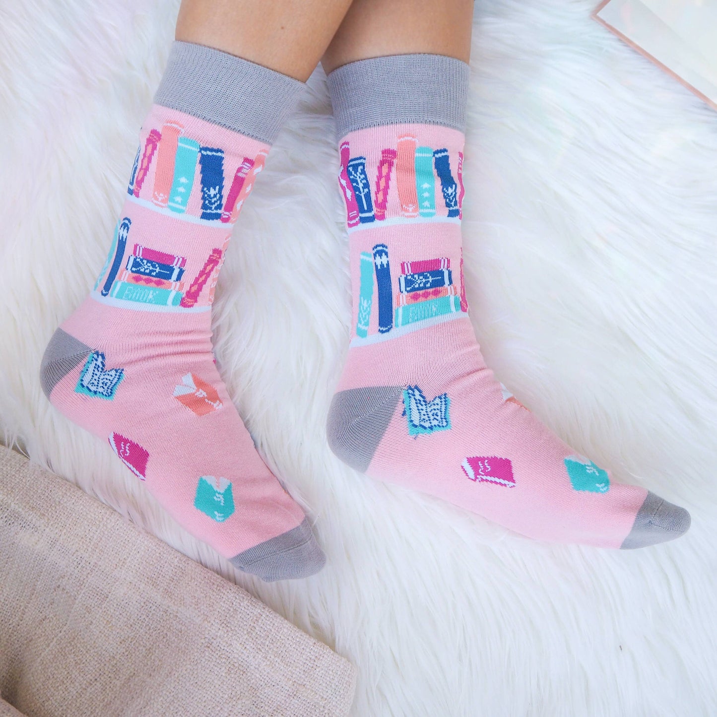 Book Lover Cotton Socks