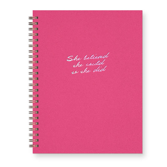 She Believed Journal: Lined Notebook