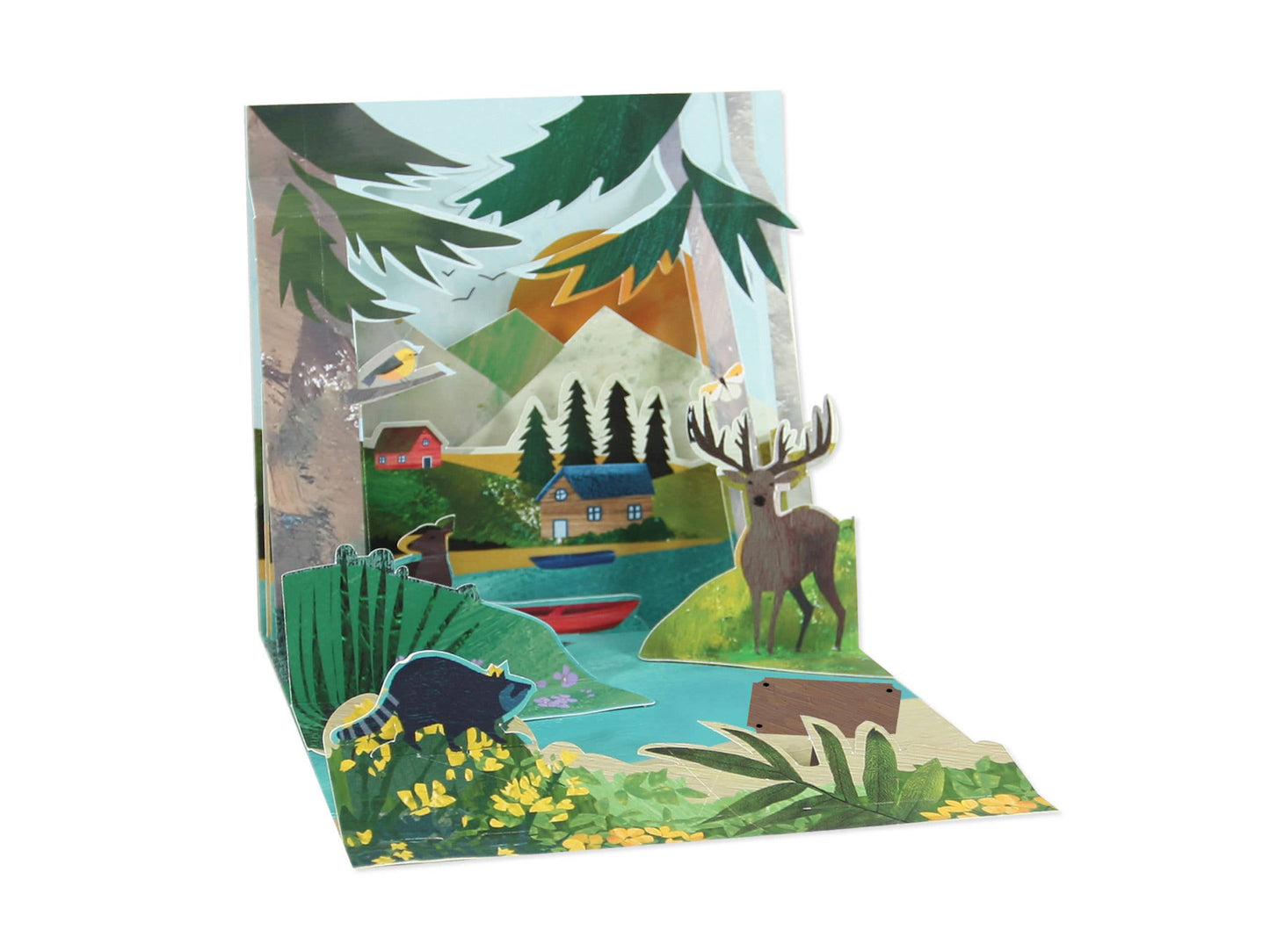 Mountain Lake Pop-up Card