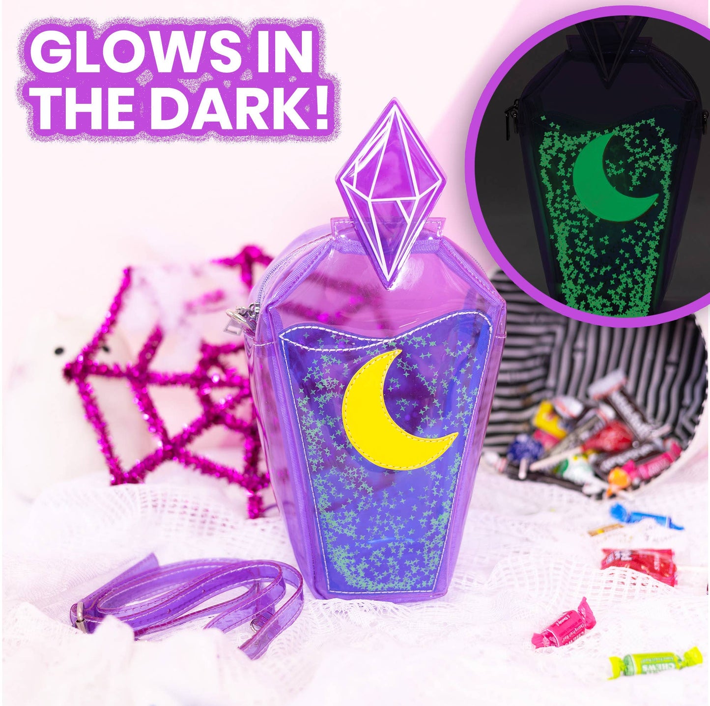 Glow in the Dark Potion Bottle Jelly Handbag