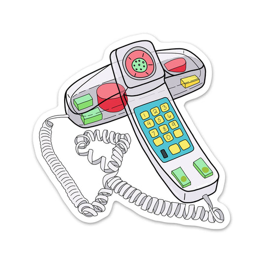 Clear Phone - 90s Nostalgia Sticker