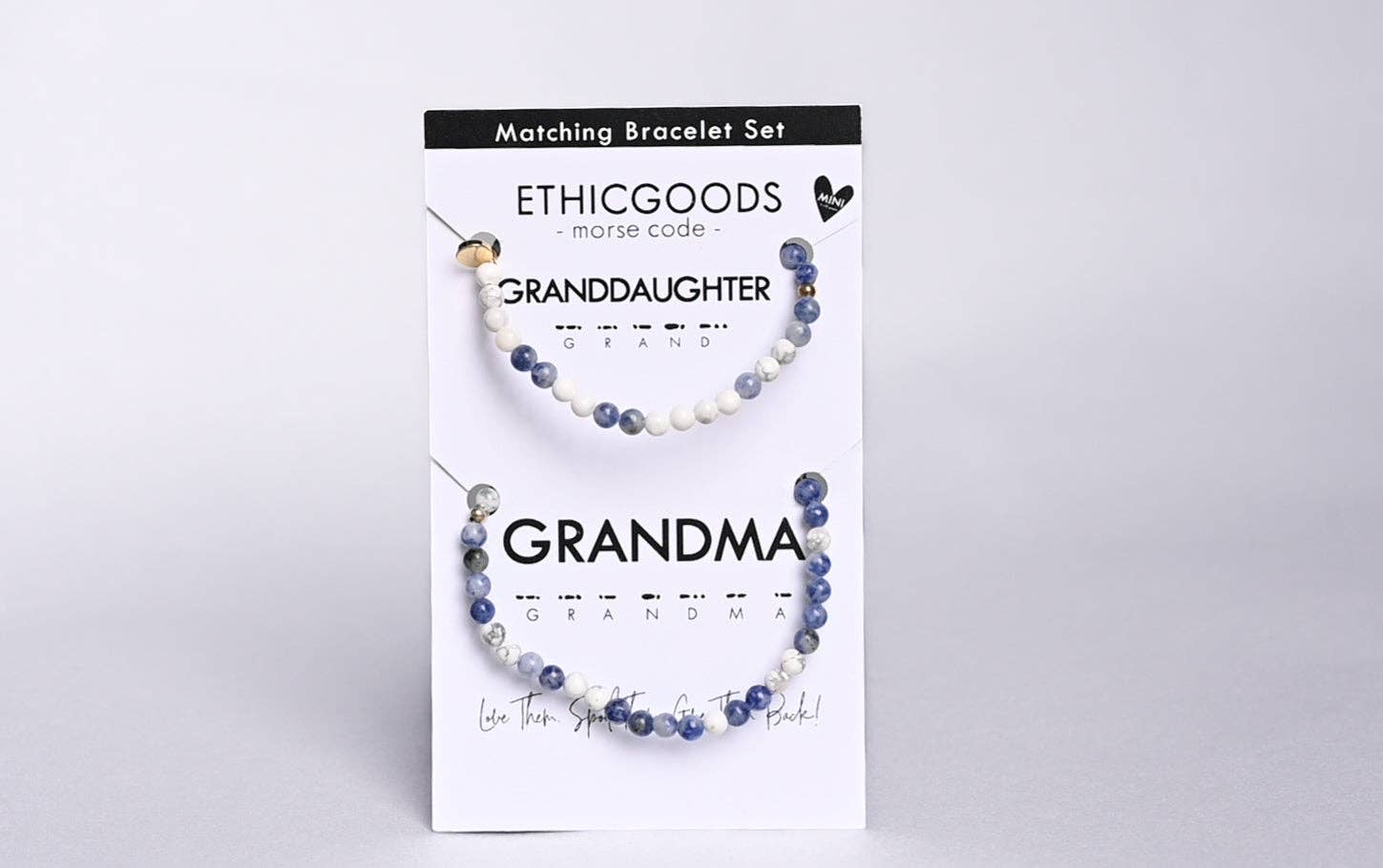 Morse Code Matching Set - Grandma & Mini Granddaughter