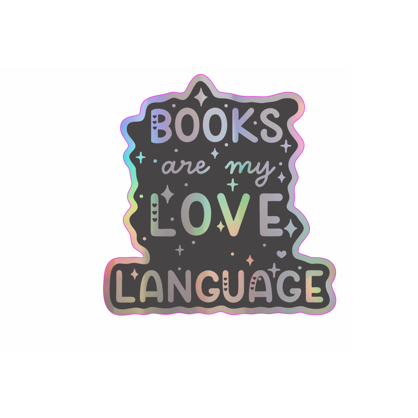Books are my love language sticker