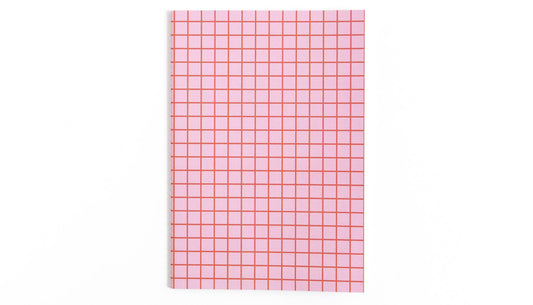Pink Grid Notebook
