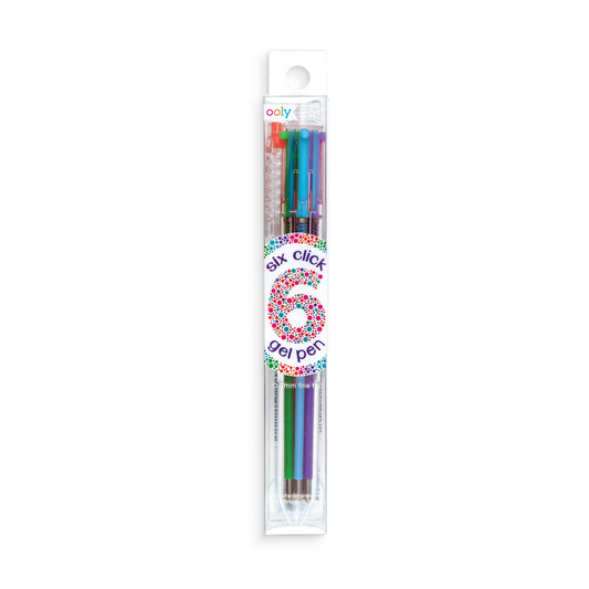 Six Click Colored Gel Pen - Classic