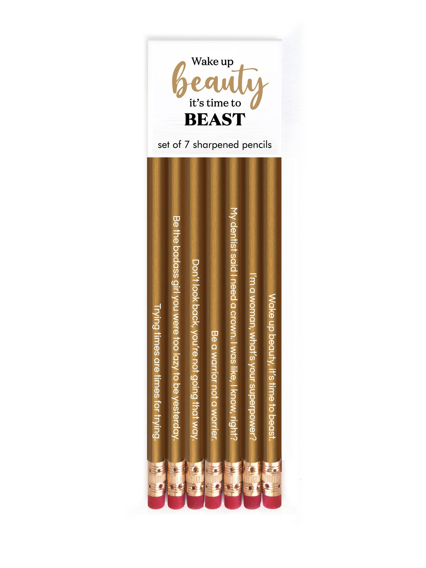 Wake up Beauty! It's time to BEAST! Pencil Set