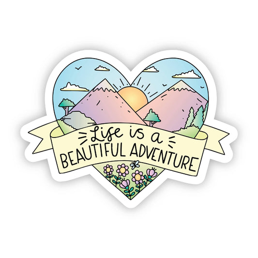 Life is a Beautiful Adventure Sticker