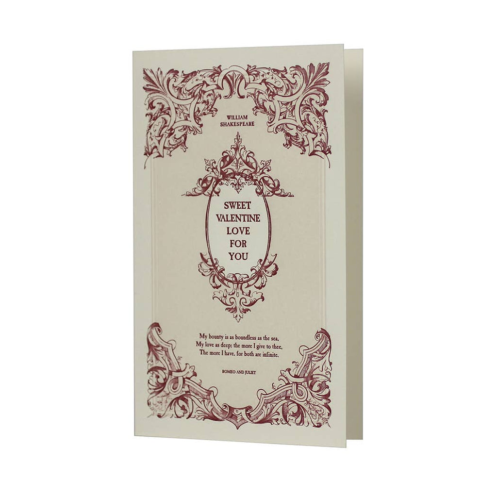 Sweet Valentine English Lit  Card