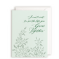 Can't Wait to See Life You Grow Together Letterpress Card