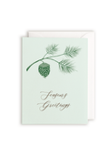 Season's Greetings Holiday Letterpress Greeting Card