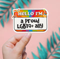A Proud LGBTQ+ Ally Sticker