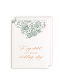 To My Child On Your Wedding Day Letterpress Card