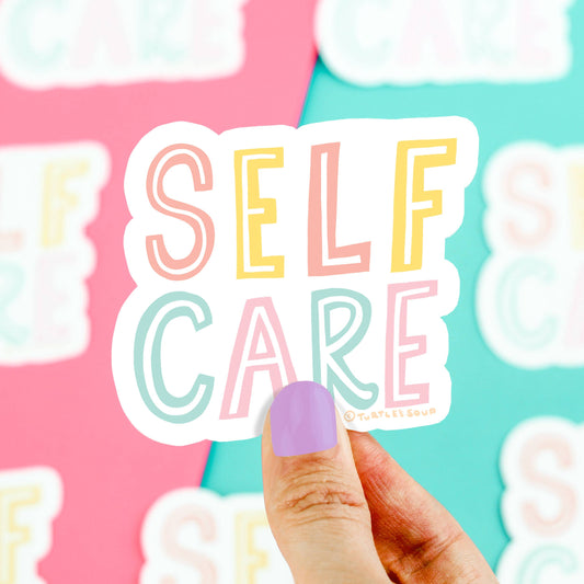 Self Care Vinyl Sticker