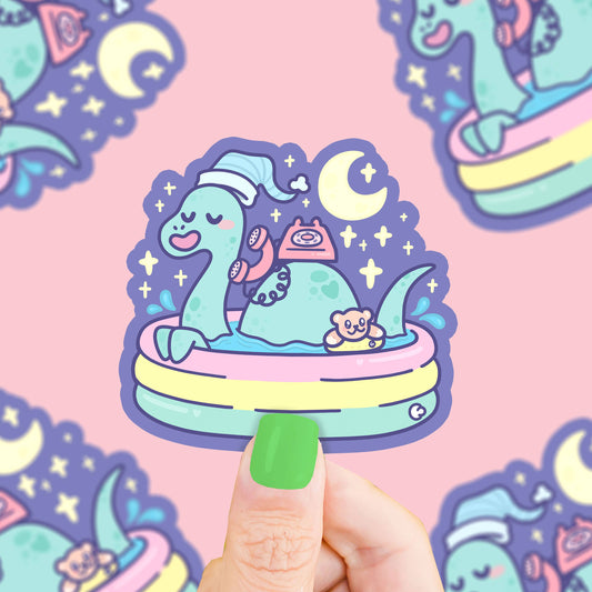 Sleepy Nessie Sticker