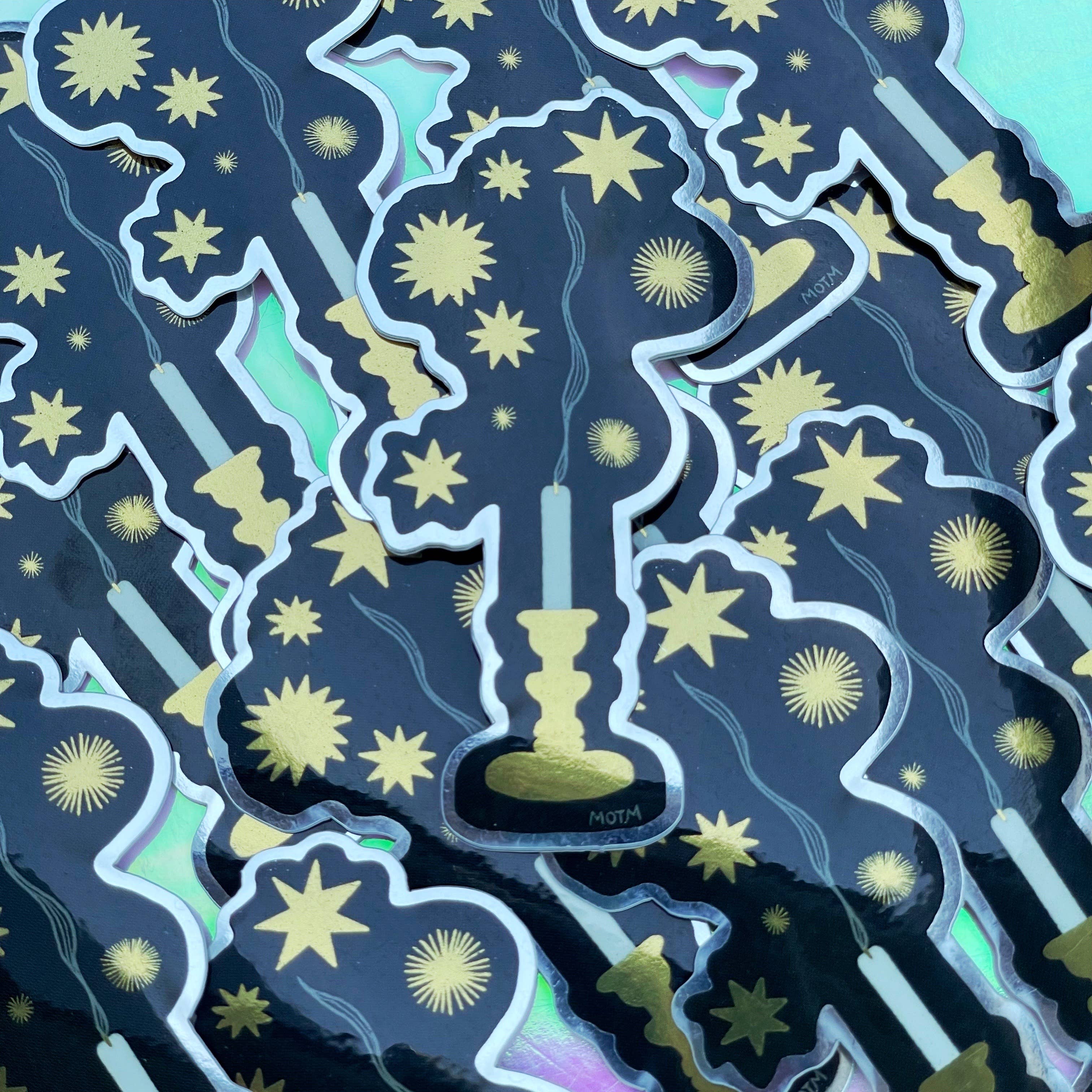 Candle Magic Metallic Sticker