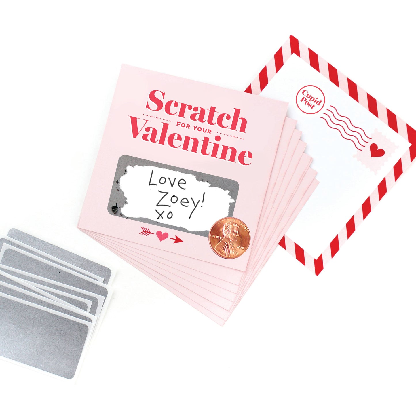 Scratch-off Valentines - Pink 18pk