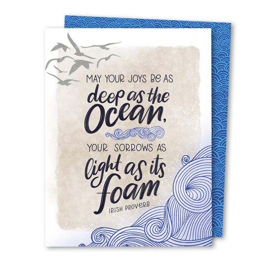 Waves Sympathy Card