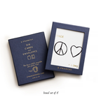 It's Simple. Peace & Love Card (Boxed Set of 6)