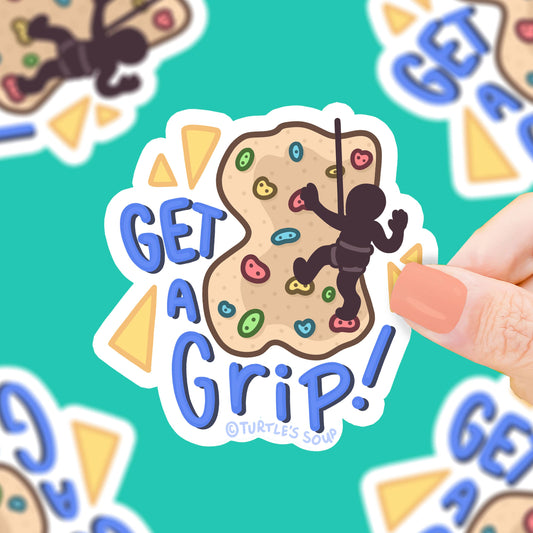 Get a Grip Sticker