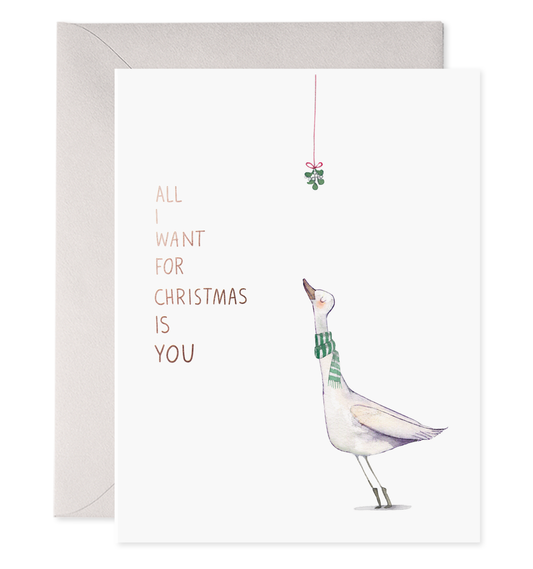 Kiss Me Goose | Holiday Christmas Card