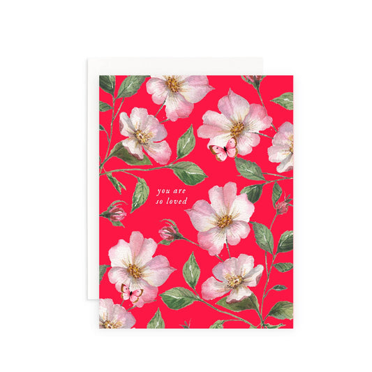 You are So Loved Floral Card