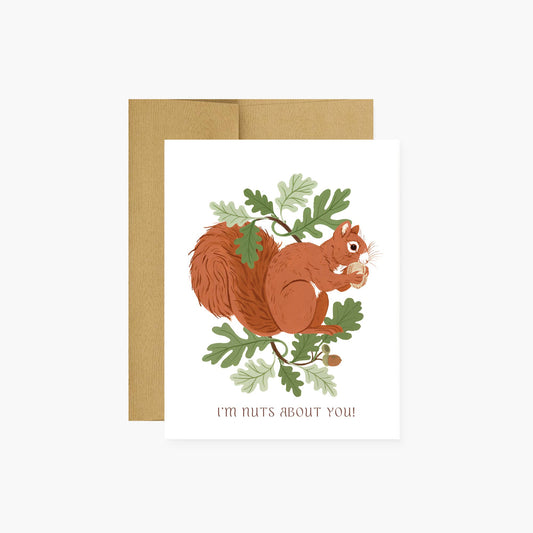 NUTS ABOUT YOU greeting card