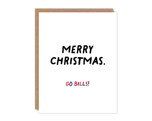 Merry Christmas. Go Bills! Card