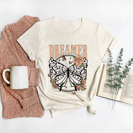 DREAMER BUTTERFLY GRAPHIC TEE