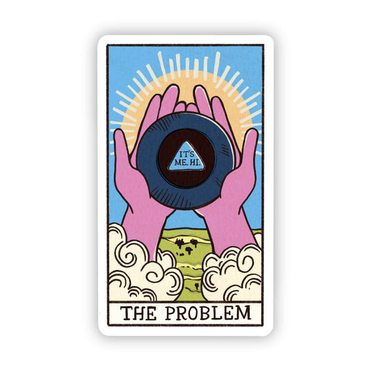 The Problem Tarot Card Sticker